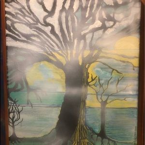 Original acrylic painting "TREES"